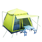 Camping Tent, 8 Person Pop Up Tent Removable Instant Tent, Front and Back Doors with Mesh, for Outdoor, Picnic, Camping, Family, Friends Gathering, 300×300×200cm