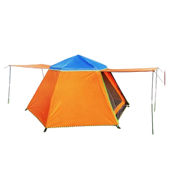 Camping Tent, Hexagonal, 8 People 320 * 320cm, 170cm Height, Quick Opening, Camp Tent, Automatic Tent for Beach, Hiking, Park, Camping