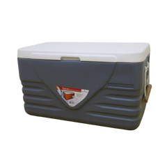 PRINCEWARE 120L Grey Ice Box with Strong Flexible Side Handles, Lid Lock. #3503