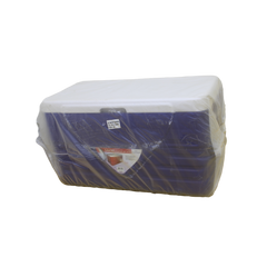 PRINCEWARE 100L Blue Ice Box with Strong Flexible Side Handles, Lid Lock. #3502