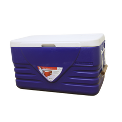 PRINCEWARE 100L Blue Ice Box with Strong Flexible Side Handles, Lid Lock. #3502