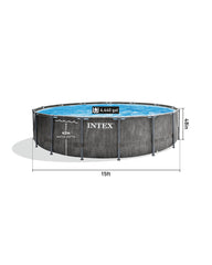 Intex Greywood Prism Frame Premium Swimming Pool Set - 2 sizes