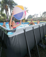 Rectangular Ultra XTR® Frame Above Ground Pool w/ Sand Filter Pump