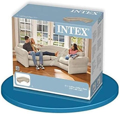 Intex Inflatable L-Shaped Corner Couch (Sofa) - Beige color