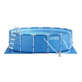 Intex above-ground pool with ladder on a transparent background