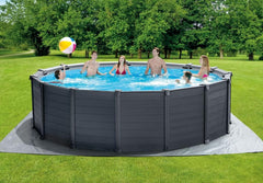 Graphite Gray Panel Pool Set 4.78X1.24Mt.