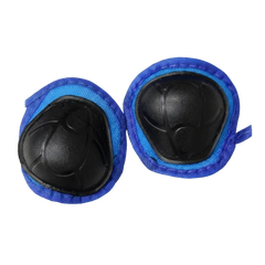Pair of blue protective knee pads on a transparent background