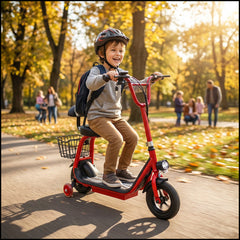 Leaders Pro E-Scooter for kids – Spider Model 250W Motor | 36V 3.6Ah Battery | 8” Tires | With Seat & Basket