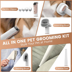5-in-1 Pet Grooming Vacuum Kit for Dogs & Cats (PG50)