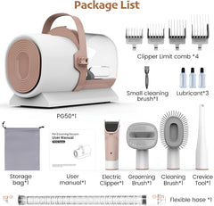 5-in-1 Pet Grooming Vacuum Kit for Dogs & Cats (PG50)