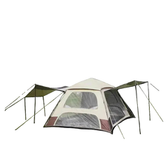 Camping Tent, 8 Person Pop Up Tent Removable Instant Tent, Doors and Windows on all 4 sides, for Outdoor, Picnic, Camping, Family, Friends Gathering, 300×300×220cm