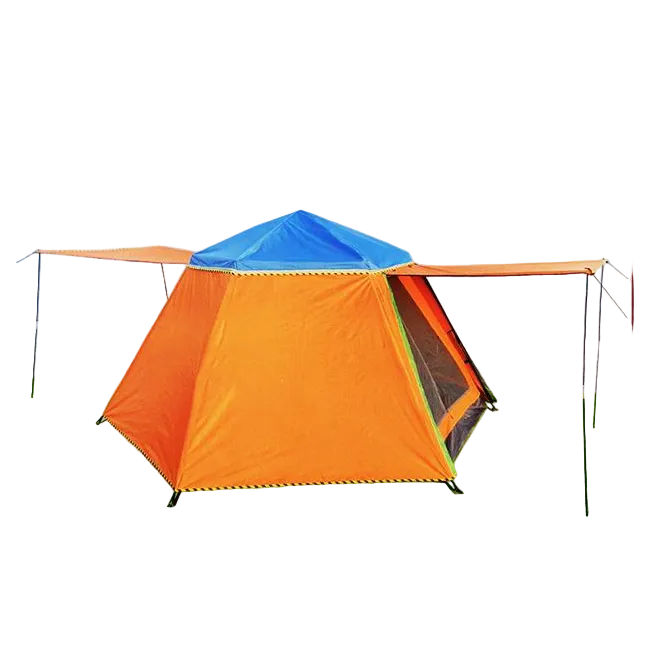 Camping Tent, Hexagonal, 8 People 320 * 320cm, 170cm Height, Quick Opening, Camp Tent, Automatic Tent for Beach, Hiking, Park, Camping