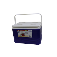 PRINCEWARE Blue Ice Box 5 pc SET with Side Handles, Lid Lock & 6-Glass Holder - 3497C3 - 60L + 30L + 14L + 6L + 1.25L
