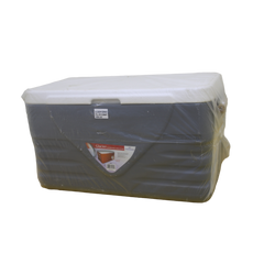 PRINCEWARE 120L Grey Ice Box with Strong Flexible Side Handles, Lid Lock. #3503