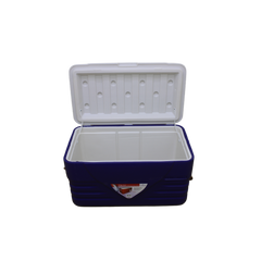 PRINCEWARE 100L Blue Ice Box with Strong Flexible Side Handles, Lid Lock. #3502