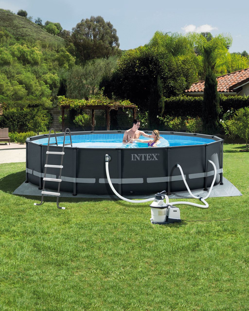 Ultra XTR® Frame Above Ground Pool w/ Sand Filter Pump