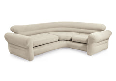 Intex Inflatable L-Shaped Corner Couch (Sofa) - Beige color