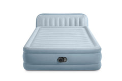Intex Plush Headboard Airbed Queen - 2-Persons - With Built-In Pump