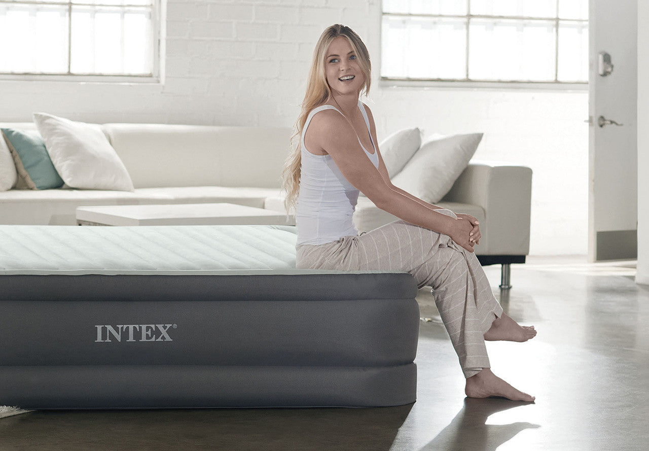 Intex Prem Aire Airbed Twin with electric pump