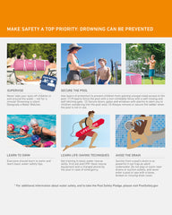 Intex 28266EH 7'L x 5'W x 23-5/8"H Rectangular Metal Frame Above Ground Outdoor Backyard Swimming Pool, 439 Gallons of Water, Pink