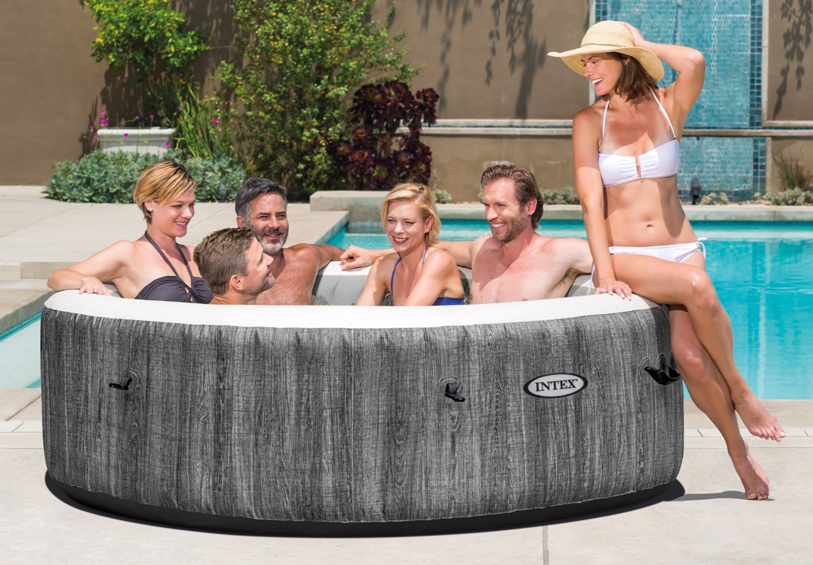 Intex Deluxe Round Bubble Spa Set 4 & 6 - Person