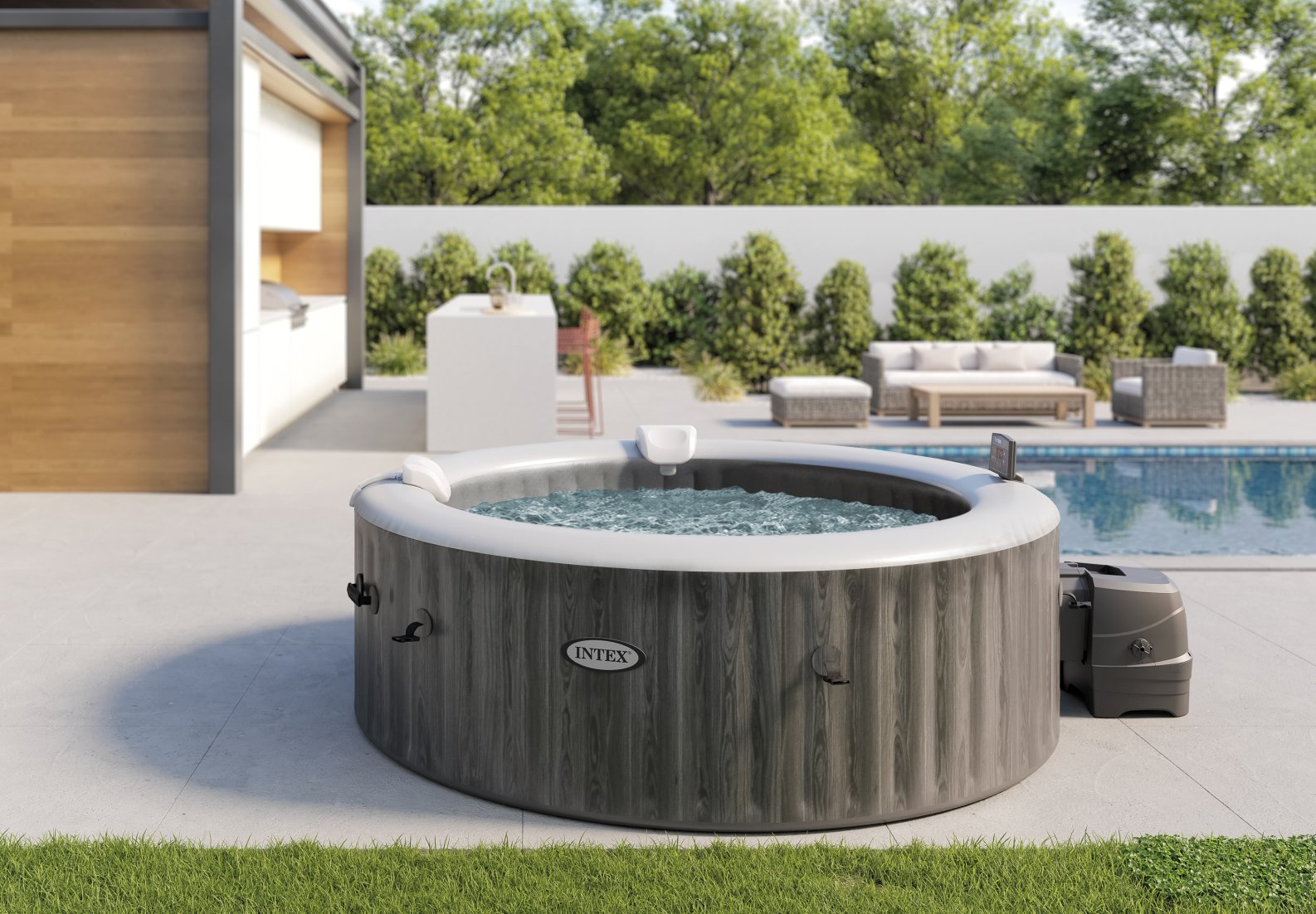 Intex Deluxe Round Bubble Spa Set 4 & 6 - Person