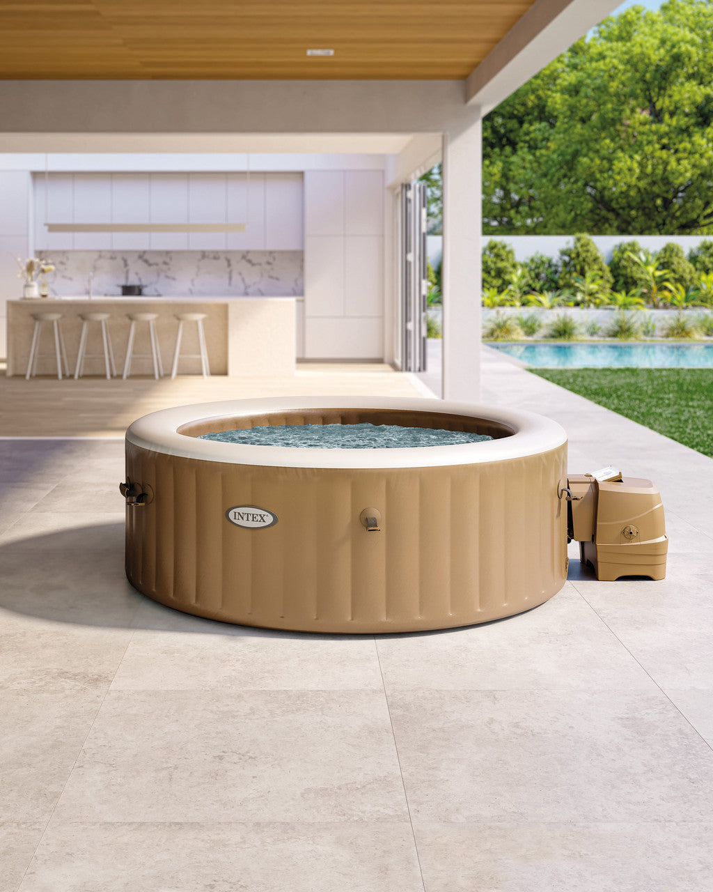 Intex Deluxe Round Bubble Spa Set 4 & 6 - Person