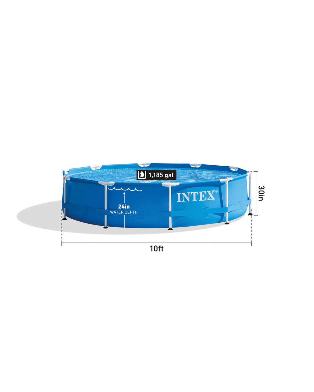 INTEX Metal Frame Above Ground Pool