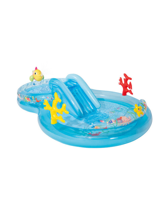 Under The Sea Inflatable Play Center w/ Slide- 310x193x71cm [AGES 2+]