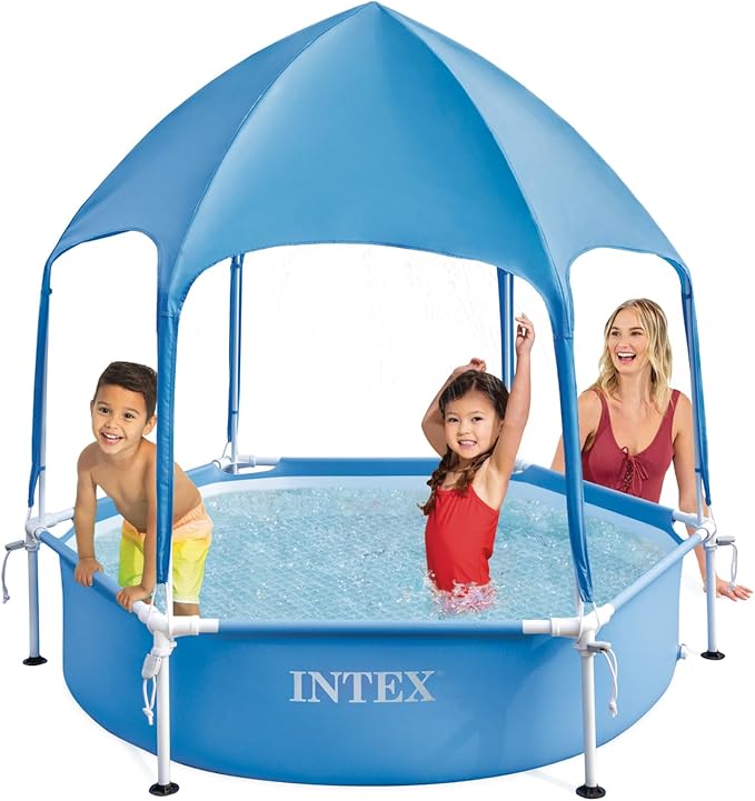 Intex Canopy Metal Frame Pool 183x38cm. Ages 3+