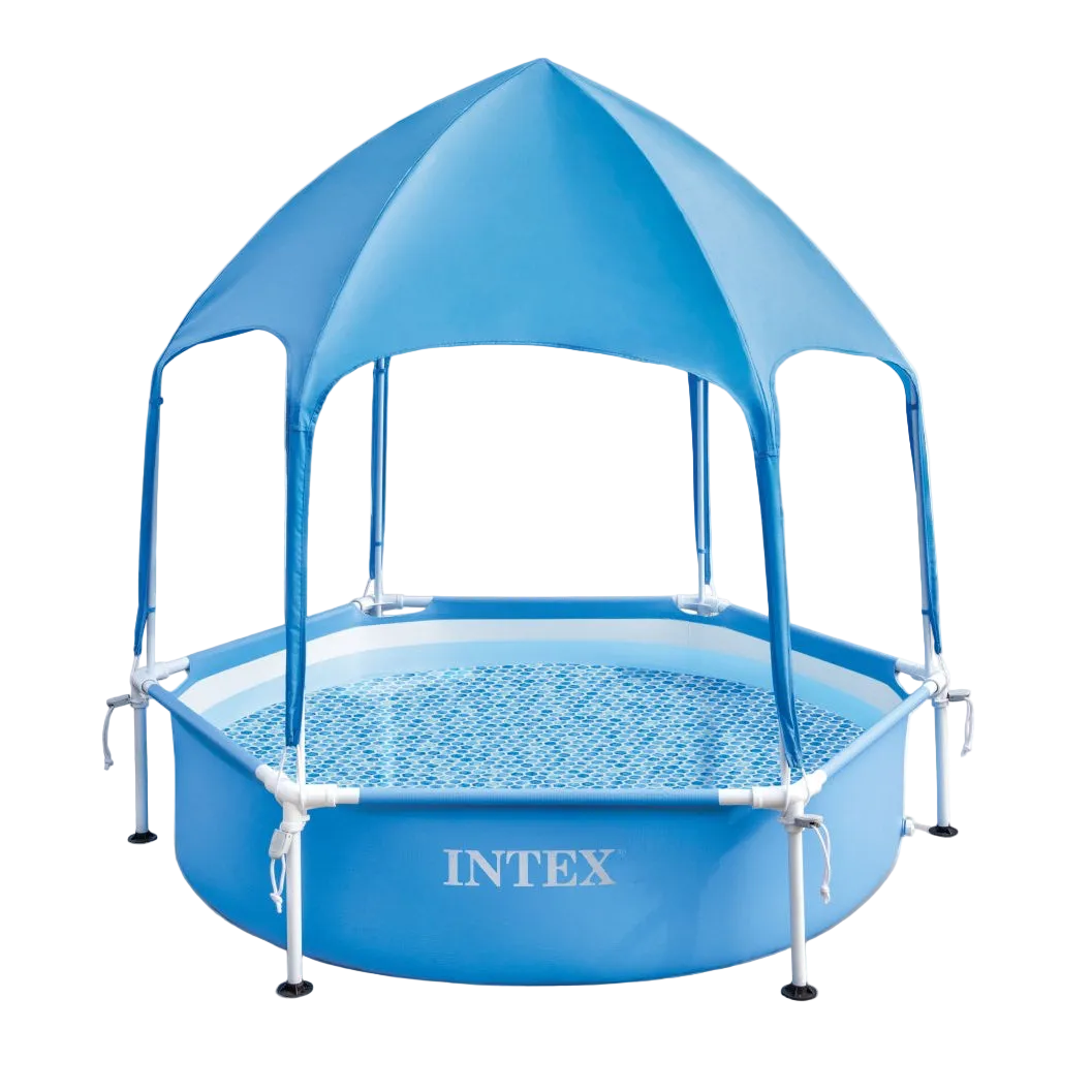 Intex Canopy Metal Frame Pool 183x38cm. Ages 3+