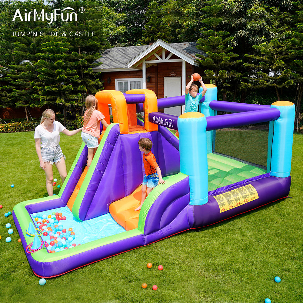 Bouncy Castle for Kids 445 x 245 x 205cm - with air pump 450W
