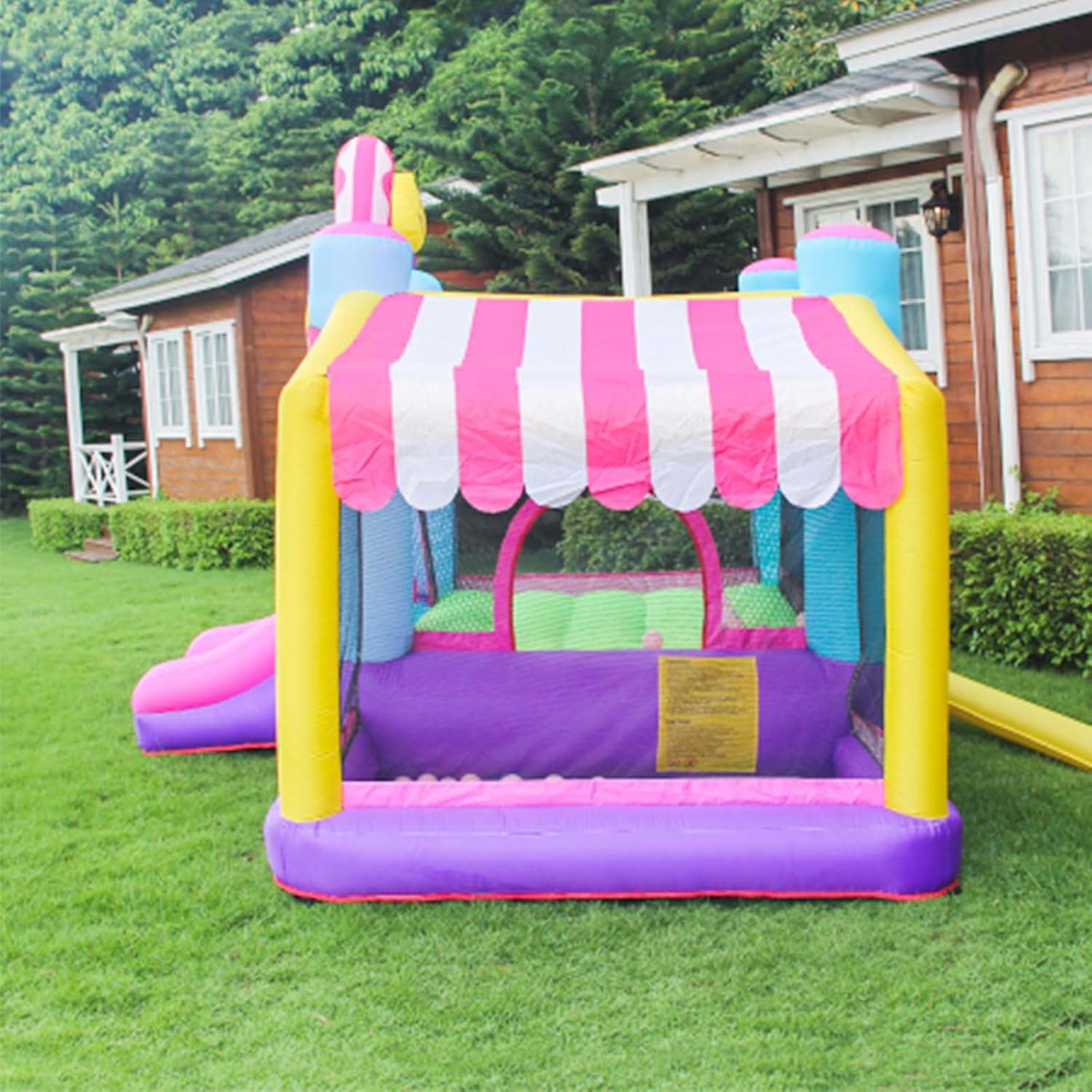 Flobo Doughnuts Bouncy Castle For Kids 290 x 270 x 220cm