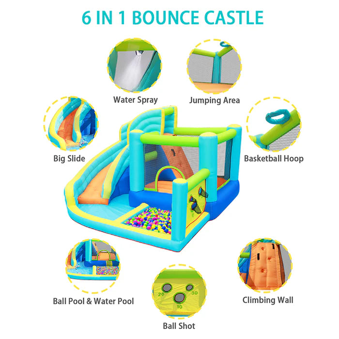 Flobo Water Park Bouncy Castle for Kids 360x340x218cm