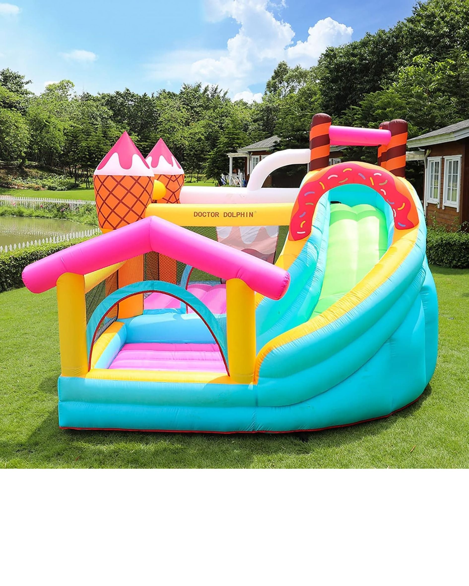 Flobo Ice Cream Bouncy House Castle for kids 310X280X225cm