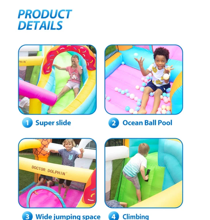 Flobo Ice Cream Bouncy House Castle for kids 310X280X225cm