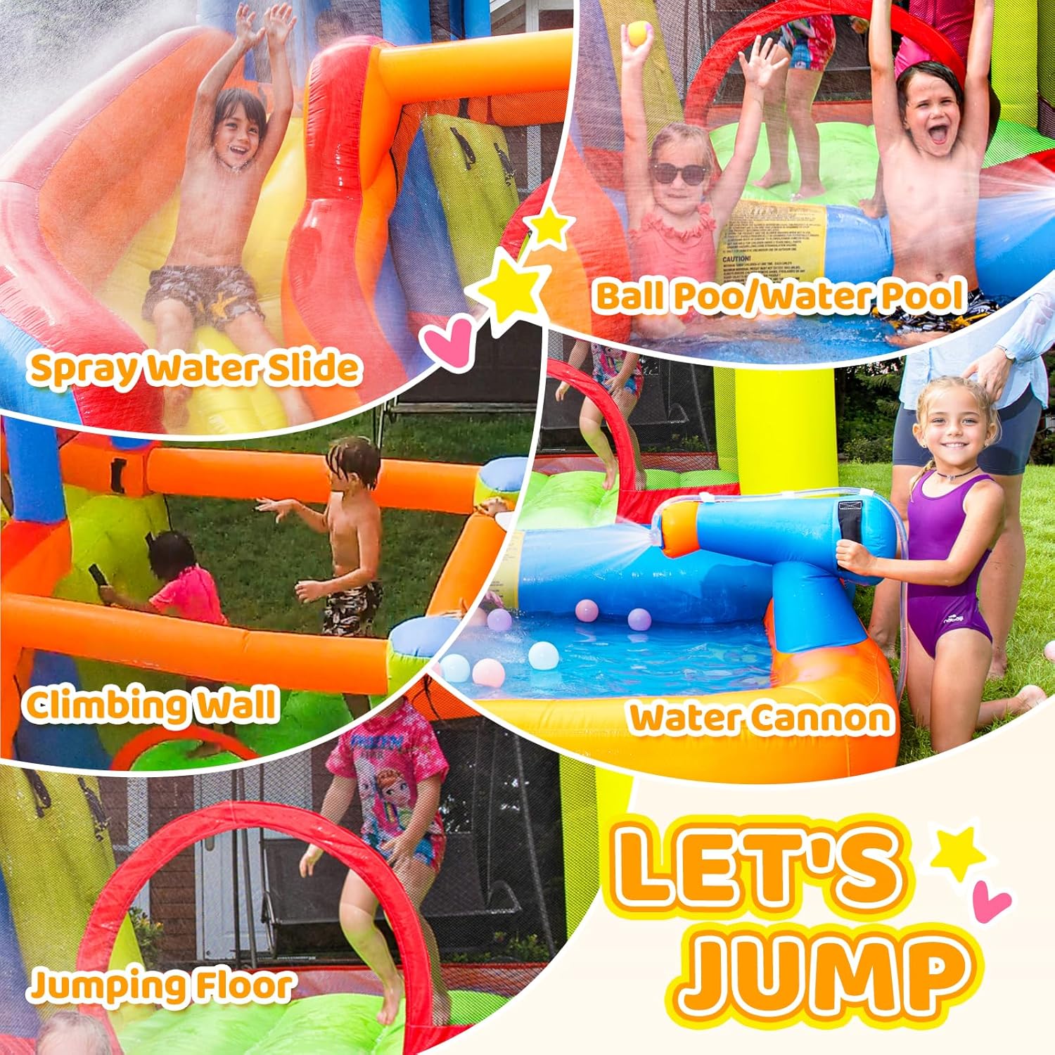 Flobo Water Park Bouncy House Castle for kids  325 x 283 x 210cm