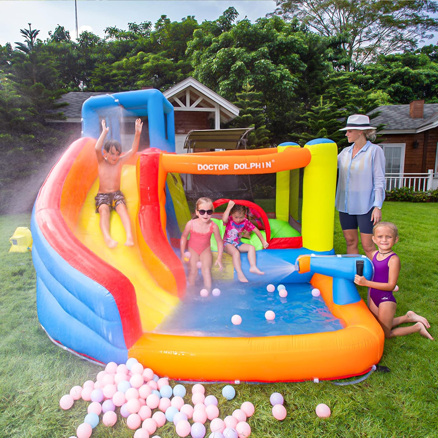 Flobo Water Park Bouncy House Castle for kids  325 x 283 x 210cm