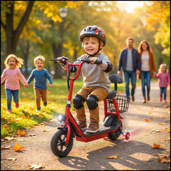 Leaders Pro E-Scooter for kids – Spider Model 250W Motor | 36V 3.6Ah Battery | 8” Tires | With Seat & Basket