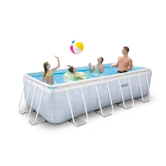 Chevron Prism Frameth Rectangular Pool Set 4.00x2.00x1.00mt. Ages 6+