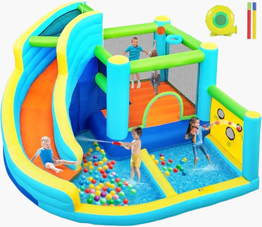 Flobo Water Park Bouncy Castle for Kids 360x340x218cm