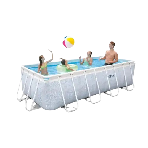 Chevron Prism Frameth Rectangular Pool Set 4.00x2.00x1.00mt. Ages 6+