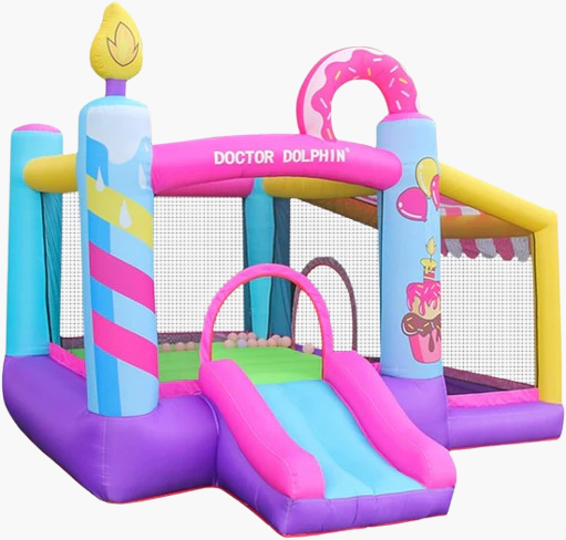 Flobo Doughnuts Bouncy Castle For Kids 290x270x220cm