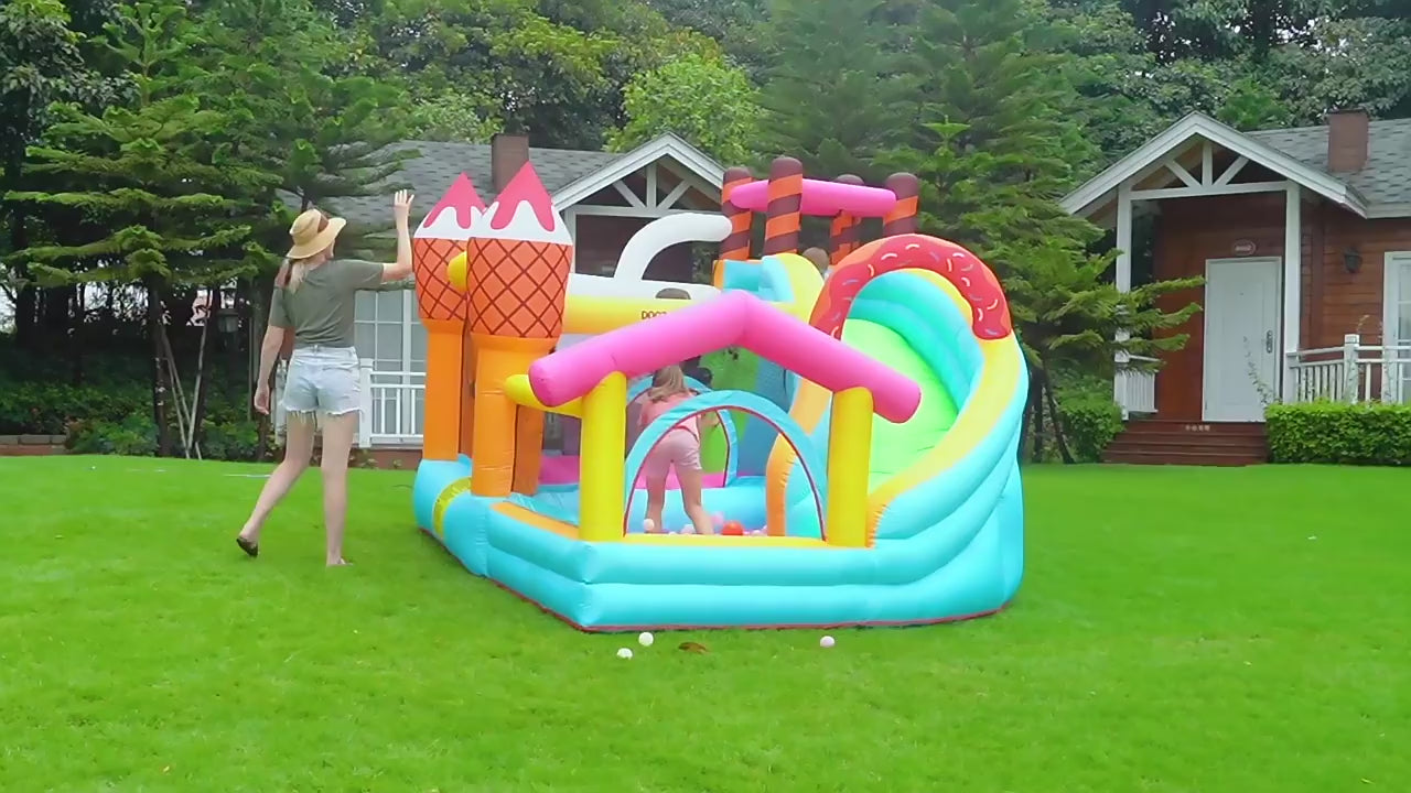 Flobo Ice Cream Bouncy House Castle for kids 310X280X225cm